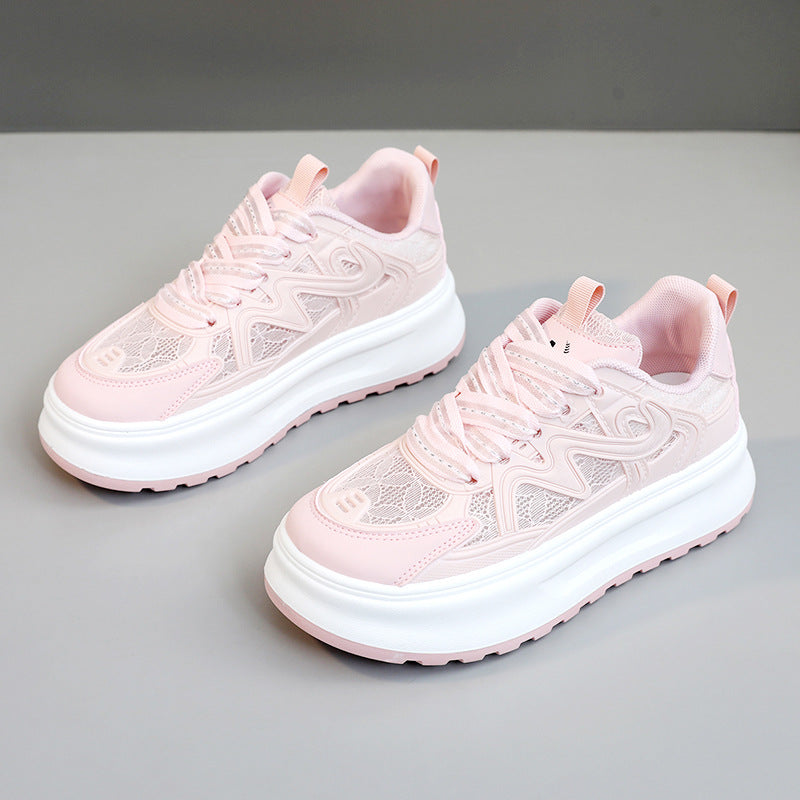 Damen Sneaker Sportlich Atmungsaktiv Mit Fußbett