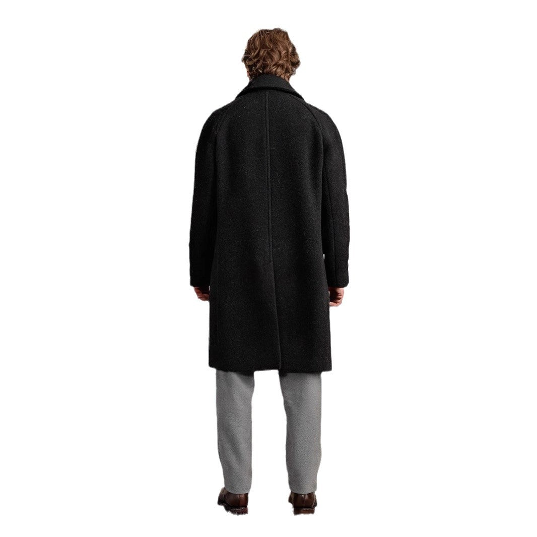 Herren Lammfellmantel Eleganter Wintermantel Lang