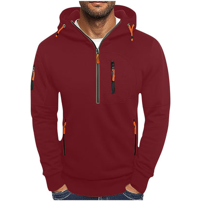 Herren Kapuzenjacke Wasserabweisend Funktionsjacke Modern
