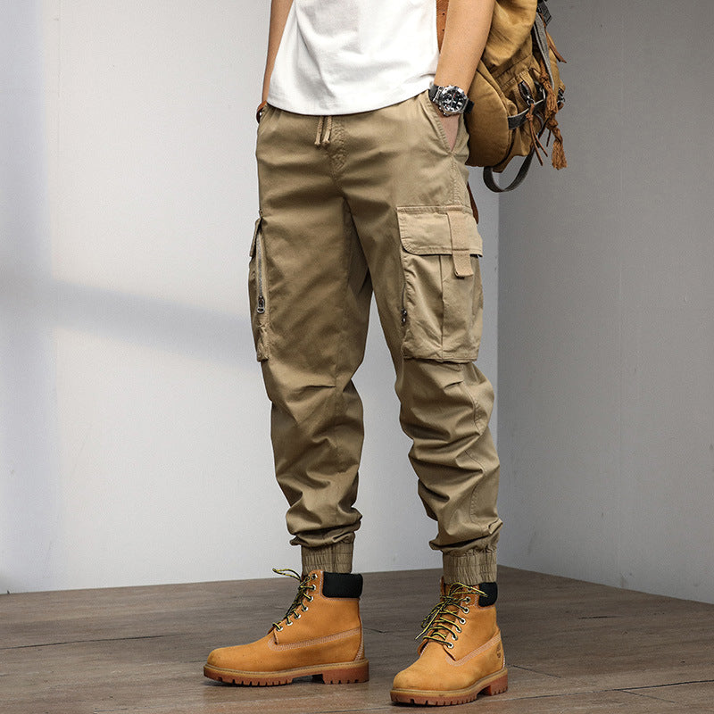 Herren Cargo-Hose Leicht Elastisch Mit Vielfach-Taschen - BerlinGlamour