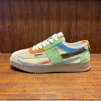 Damen Sneaker Modisch Sportlich Weiße Schuhe