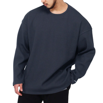 Herren Langarmshirt Modern Rippenmuster Berlin Style