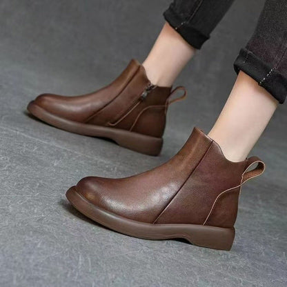Damen Stiefeletten Elegante Reißverschluss Rutschfest - BerlinGlamour