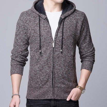Herren Fleecejacke Kapuzenjacke Warm Isoliert