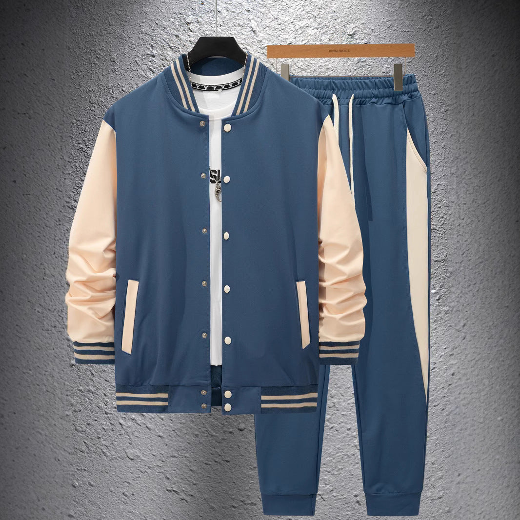 Herren Sportanzug Set Modern mit Kontraststreifen