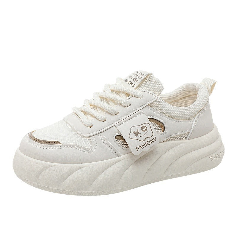 Damen Sneaker Plattform Schuhe Mesh Bequem