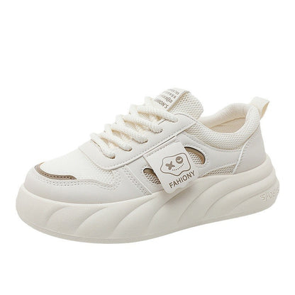 Damen Sneaker Plattform Schuhe Mesh Bequem