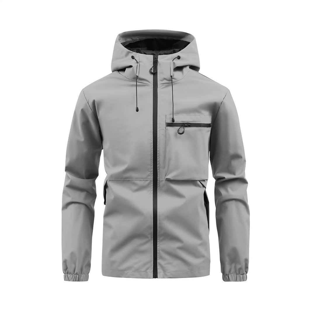 Wasserdichte Herrenjacke Allwetter Mantel Verstellbar - BerlinGlamour