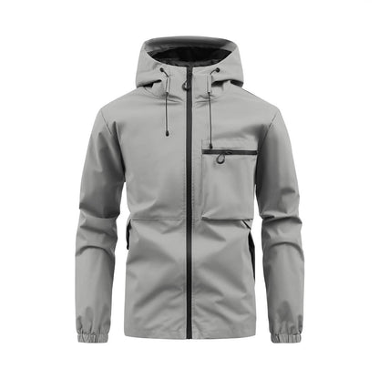 Wasserdichte Herrenjacke Allwetter Mantel Verstellbar - BerlinGlamour