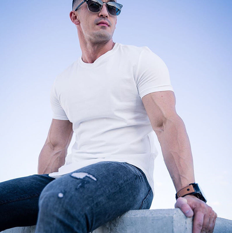 Herren Sport T-Shirt Leicht Athletisch Modern