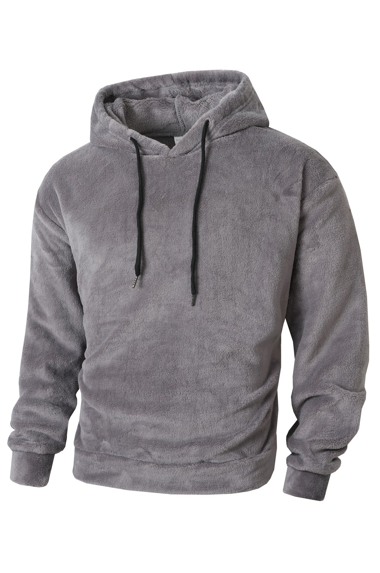 Herren Sweatshirt Kapuzenpullover Weich Fleece Grau