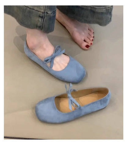 Damen Ballerinas Schleifen-Design Komfortabel Elegant
