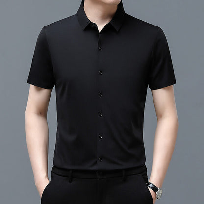 Herren Kurzarmhemd Elegante Baumwolle Modern