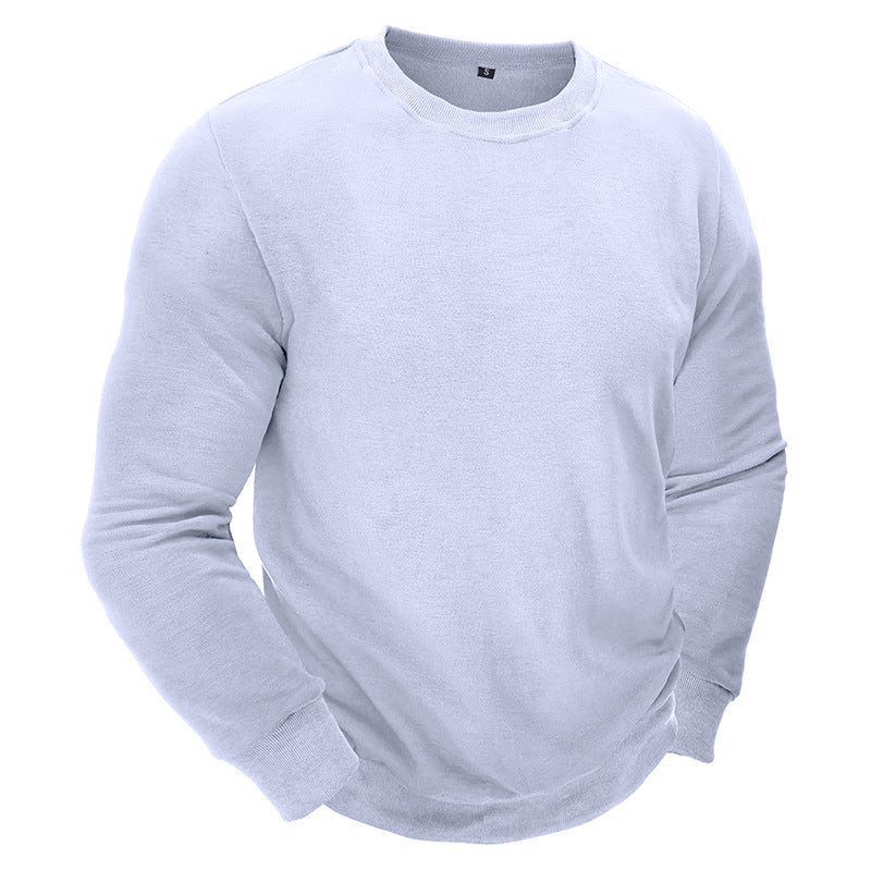 Bequemes Herren Sweatshirt Rundhals Grau Casual