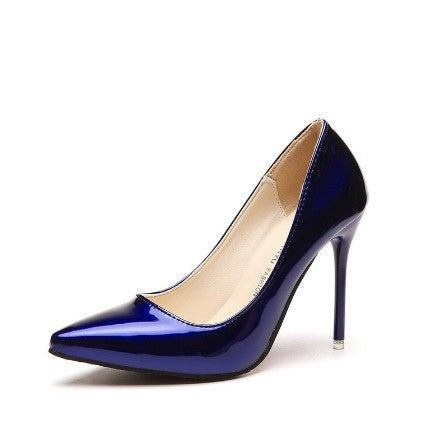 Damen Pumps Hochglanz Schmal Elegant Komfort