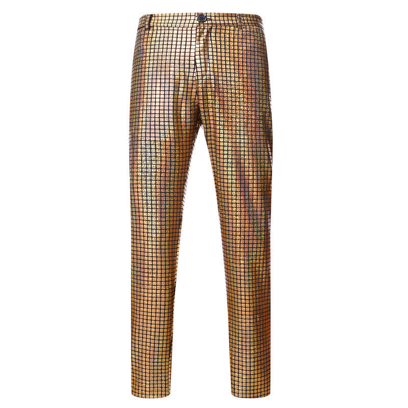 Herren Paillettenhose Glitzerhose Modern Schnitt