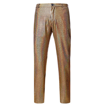 Herren Paillettenhose Glitzerhose Modern Schnitt