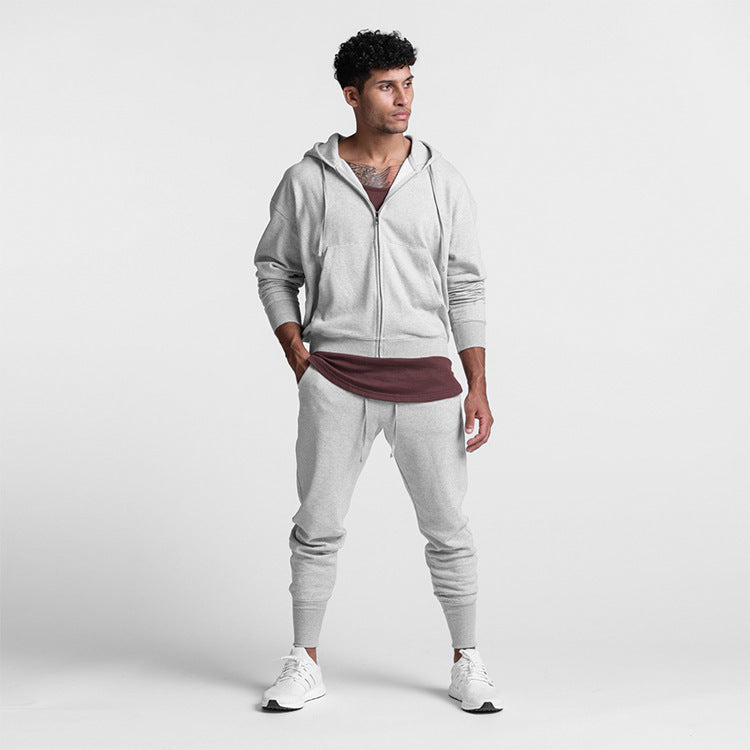 Herren Sportset Kapuzenjacke Jogginghose Set Funktionell