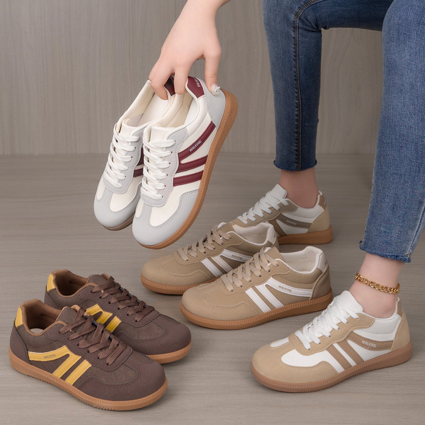 Damen Freizeitschuhe Bequem Rutschfest Sportschuhe