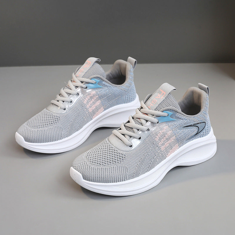 Damen Sneaker Atmungsaktiv Mit Dämpfung Schwarz
