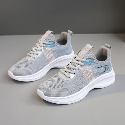 Damen Sneaker Atmungsaktiv Mit Dämpfung Schwarz
