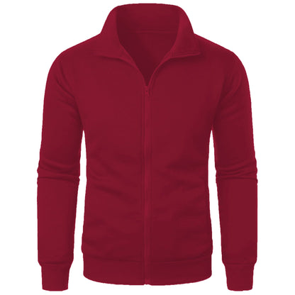Herren Sportjacke Mit Hochem Kragen Reißverschluss Modern