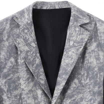 Herren Blazer Modern mit Grafik Muster Slim Fit