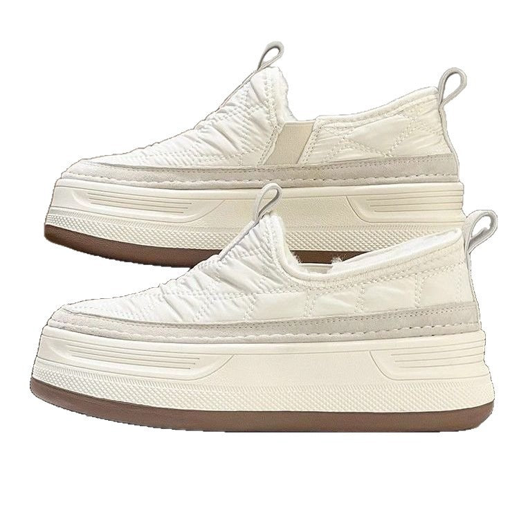 Damen Sneaker Bequem Rutschfest Isolierend Schwarz