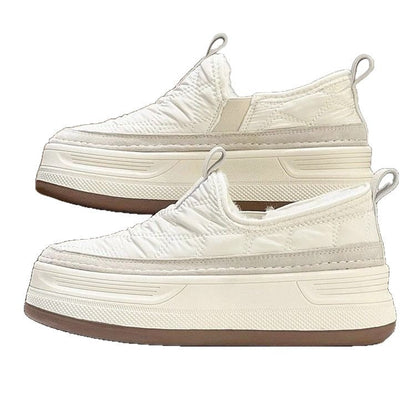 Damen Sneaker Bequem Rutschfest Isolierend Schwarz