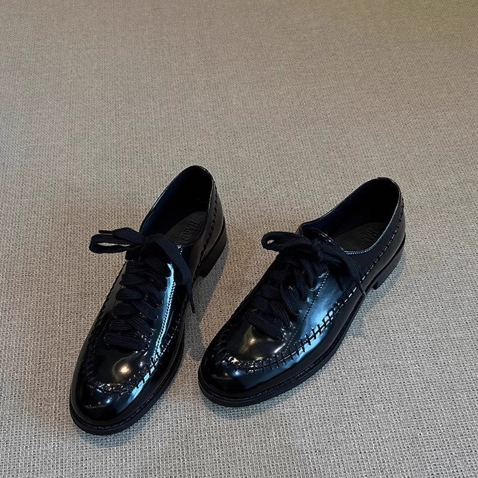 Damen Schnürschuhe Lederschuhe Modisch Elegante Stile