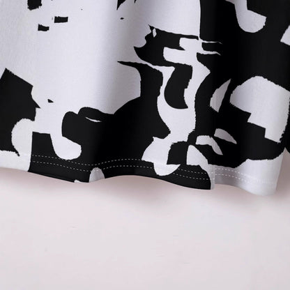 Herren Poloshirt Camouflage Design Kontrast Modern