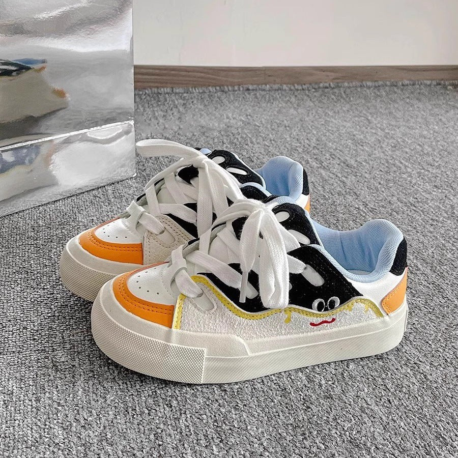 Damen Sneaker Kuhmuster Freizeitschuhe Bequem - BerlinGlamour
