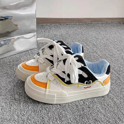 Damen Sneaker Tiermuster Rutschfest Schuhe Frauen