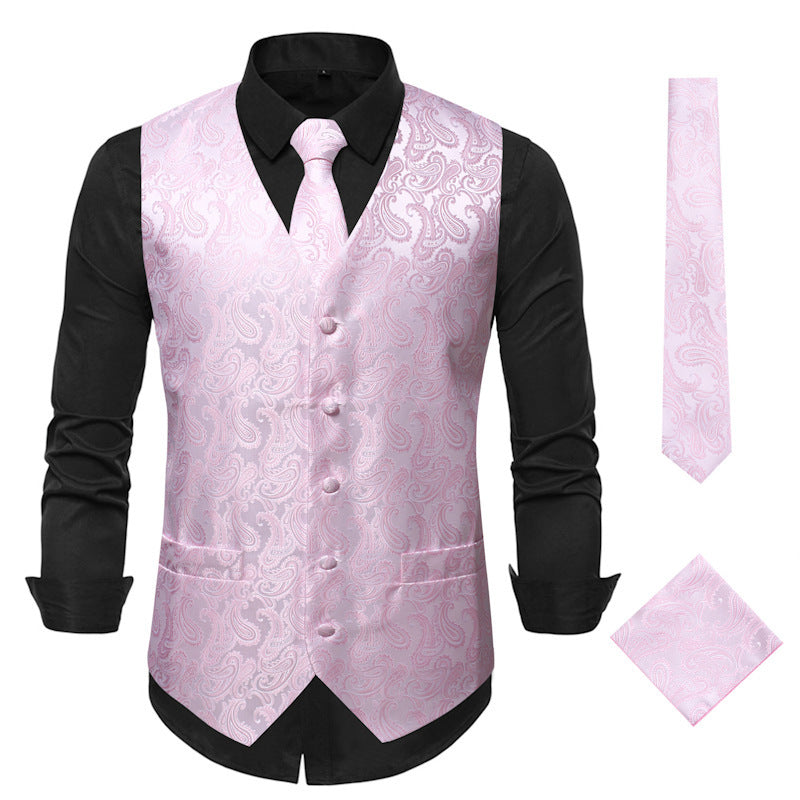 Herren Anzugweste Modern Paisley Muster Elegant