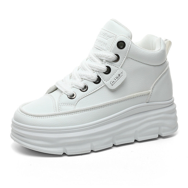 Damen Sneaker High-Top Sportschuhe bequem Laufsohle - BerlinGlamour