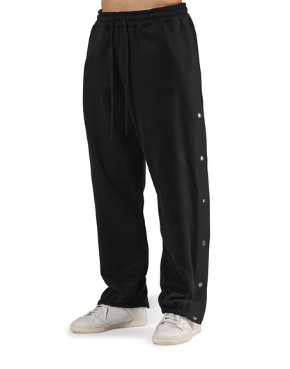 Herren Sporthose Elastisch Mit Druckknöpfen Comfort