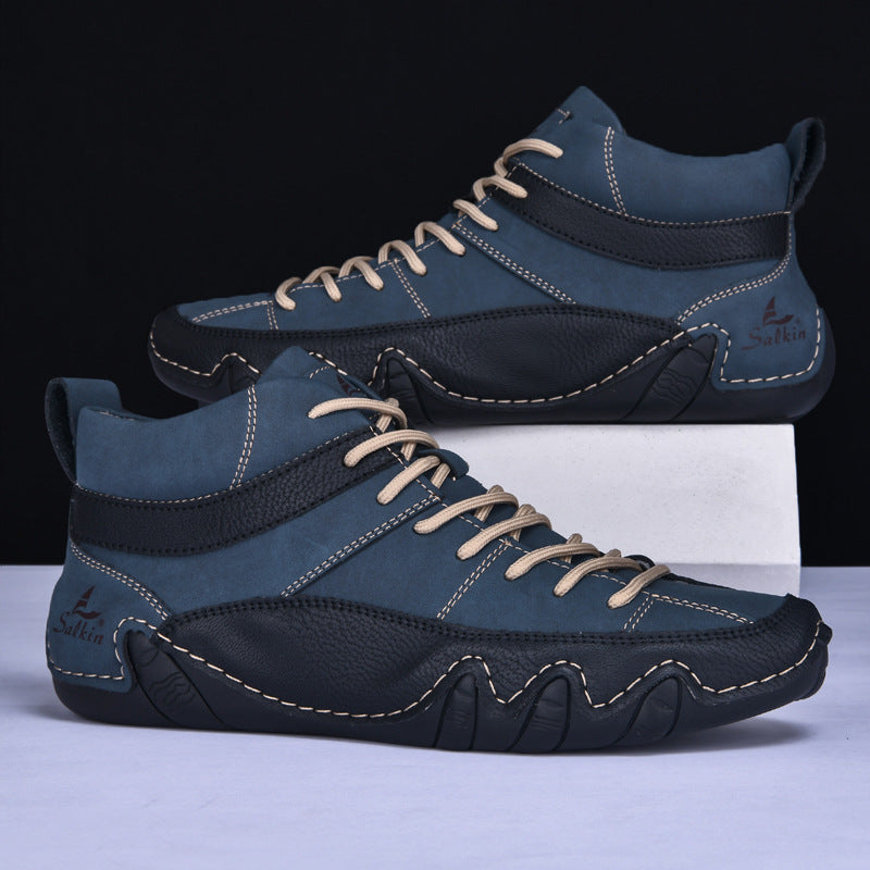 Herren Lederschuhe Echtleder Schwarz Elegant