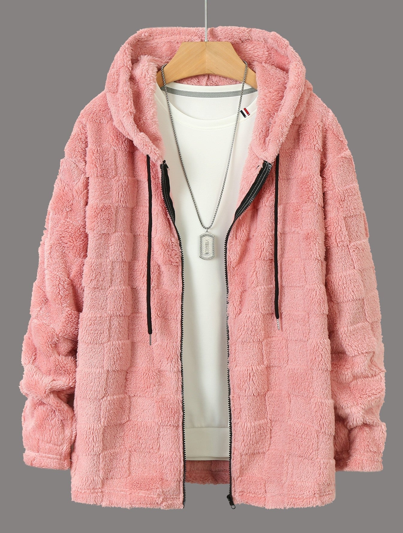 Herren Kuschelige Fleecejacke mit Kapuze und Taschen BerlinGlamour, eine elegante und stylische Lampe, die Ihre Garderobe und Dekorationen zum strahlen lässt. Die Lampe ist aus hoch