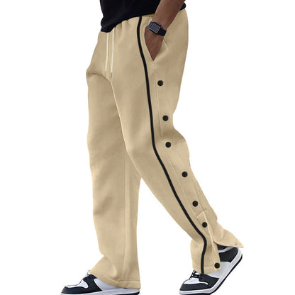 Bequeme Herren Sporthose Mit Knöpfen Sport Hose