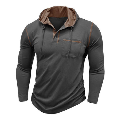 Herren Sweatshirt Kapuze Langarm Hoodie Sportlich
