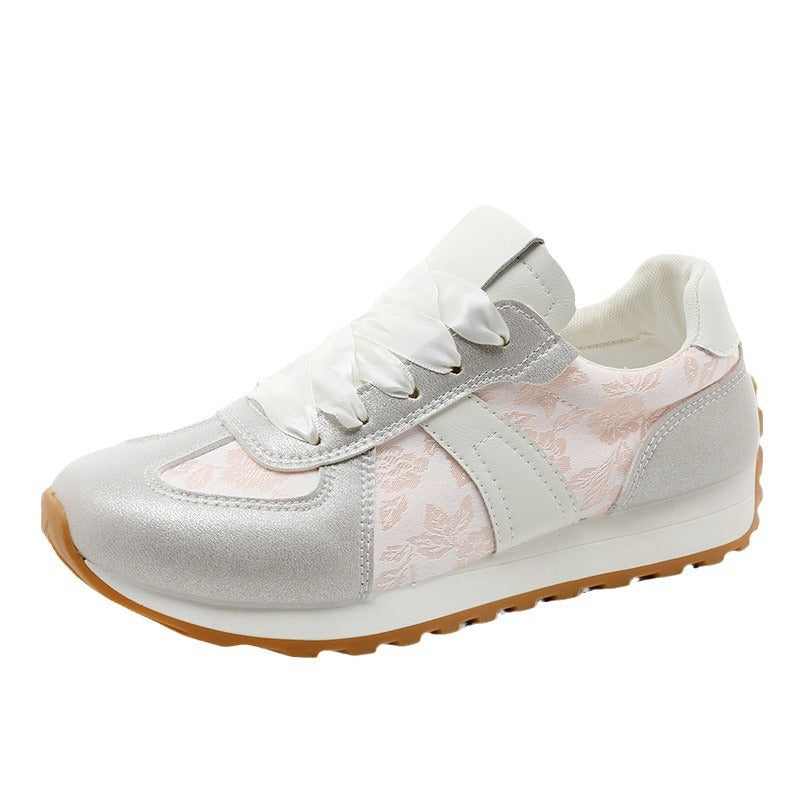 Damen Sneaker Sportlich Glänzend Atmungsaktiv - BerlinGlamour