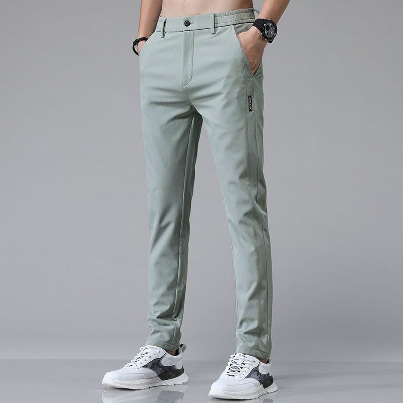 Herren Chino Hose Elastisch Mit Moderne Taschen