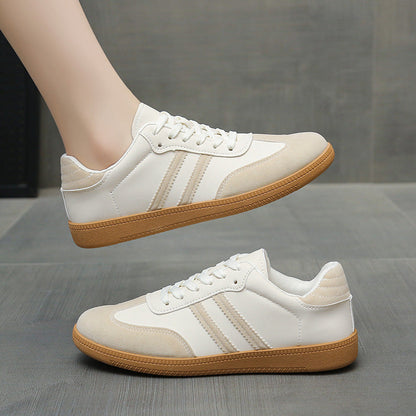 Damen Sneaker Sportlich Streifen Weich