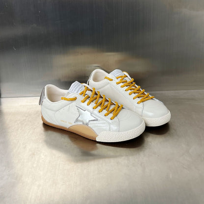 Damen Sneaker Sportlich Elegante Stern Design