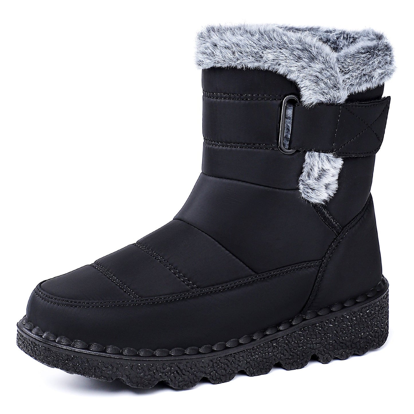 Damen Winterstiefel Isoliert Weich Warme Schnürstiefel
