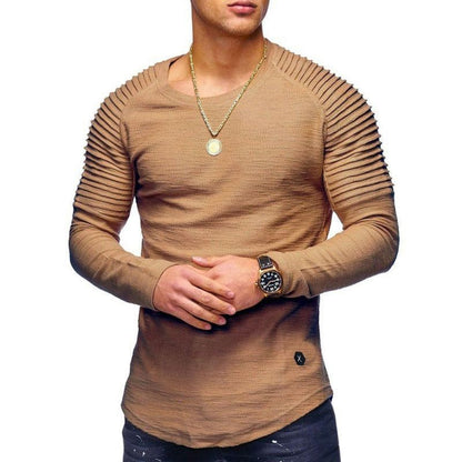 Herren Langarmshirt Strukturiert Modern Berlin Stylish