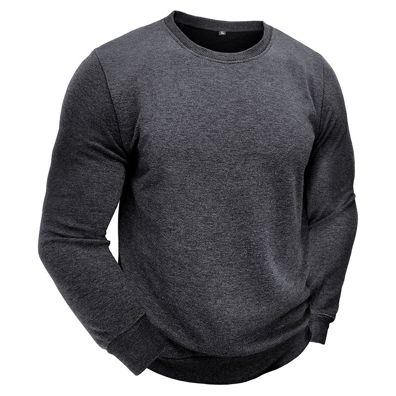 Bequemes Herren Sweatshirt Rundhals Grau Casual