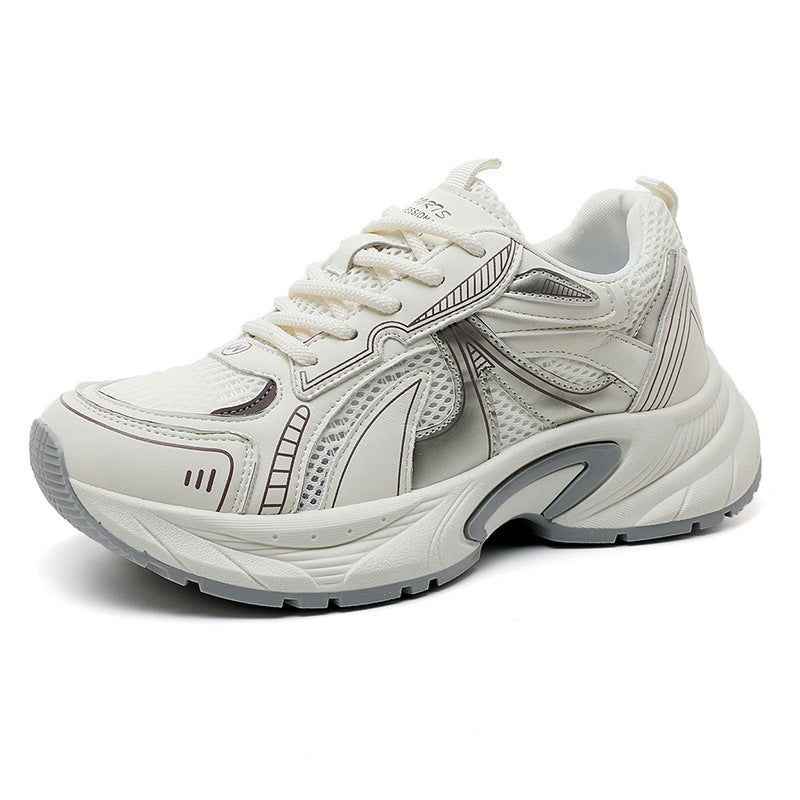 Damen Sport Schnürschuhe Laufschuhe Atmungsaktive Mesh
