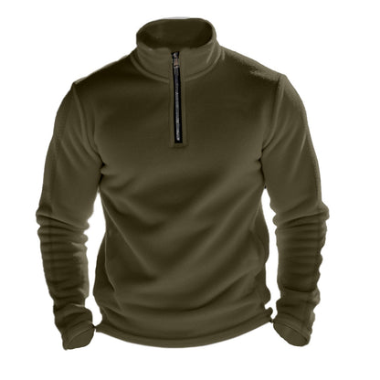 Herren Fleece-Pullover Atmungsaktiv Halbzipp Modisch