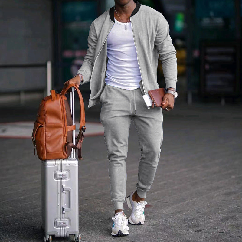 Herren Sportset Freizeitanzug Elastisch Mit Taschen - BerlinGlamour